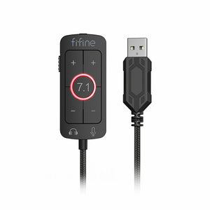 FIFINE Headset USB Contorl Box for AmpliGame H9